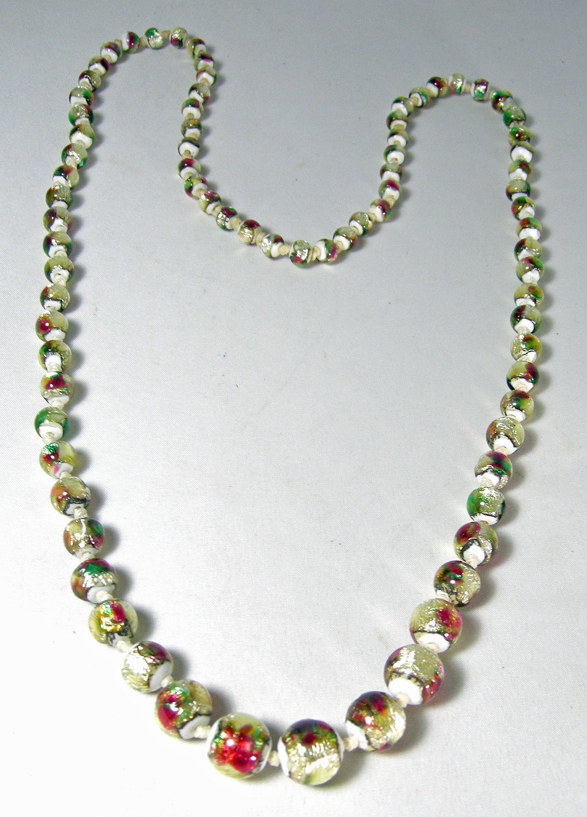 Vintage beaded necklace Czech gradual cobalt blue round glass beads | Beaded  necklace, Vintage beads necklace, Beaded